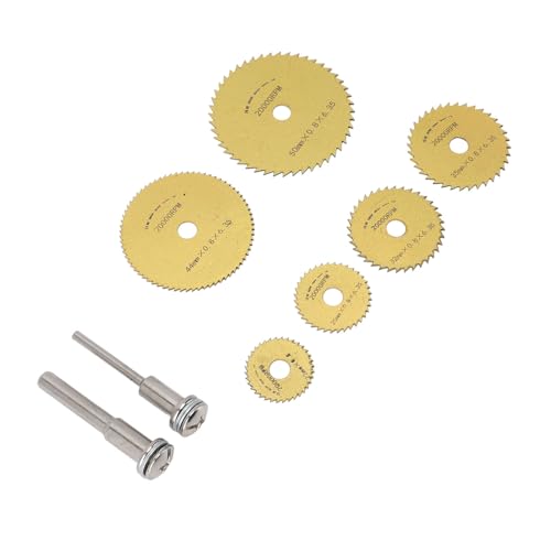 Holzschnittsägenklinge, 8pcs -Werkzeug Schnitträder Abschneiden, Schneidrad -Set HSS Kreissägen Klingen Zum Schneiden von Metall, Holz, Stein, Schneidrädern von Spacnana