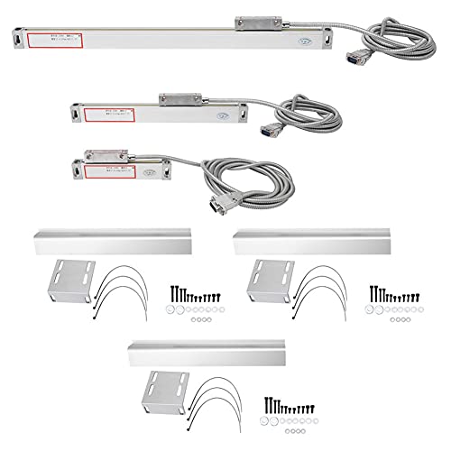 JC800 Aluminiumlegierung Lineare Skala 2AE 3AE Messbereich 0 Bis 500 Mm Geeignet für JCS900 2AE JCS900 3AE Digitale Anzeige (Hub 0-100 mm 0-200 mm 0-300 mm) von Spacnana