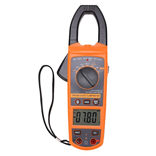 Multimeter mit Digitaler Klemme Amperemeter, Jaws -Verschluss, Clear LCD -Anzeigespannungstest mit Effektivem Wert, NCV, Diodentest von Spacnana