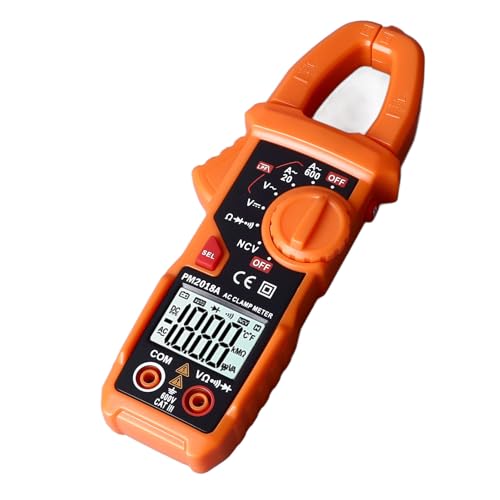 Multimeter mit Klemmenmessgerät, Digitales Klemmmesser -Multimeter -Multimeter -Klemmmesser, Autorang -TRMs, Widerstand, Kontinuität, NCVT -Detektion, Klemme Messgeräte von Spacnana