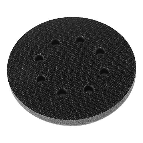 Weiche Schwamm-Schleifpads, 125 Mm Durchmesser, Pufferkissen, 5 Löcher, Geräuschreduzierung, mit Magischem Klebepflaster für Polierer, Schleifer (5 Zoll 8 Löcher) von Spacnana