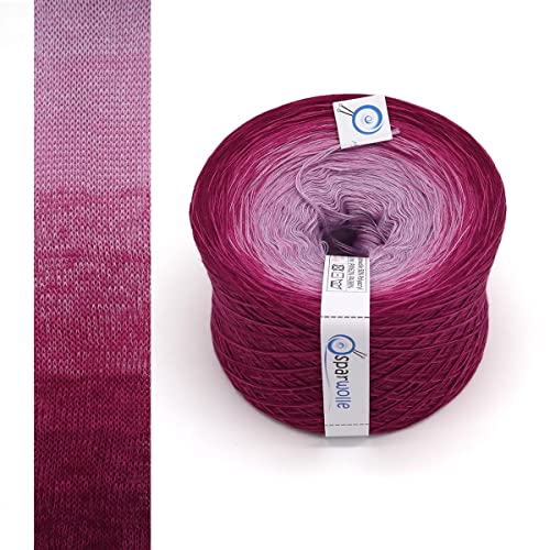 Bobbel – Ombré, Farbverlaufsgarn 267g 4-fädig 1000m zum Stricken und Häkeln, Garn, Wolle, Yarn for knitting and crocheting (214) von SparWolle