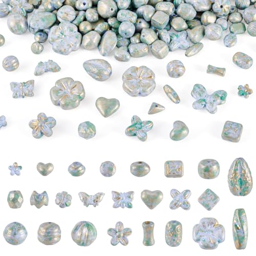 Sparkeads 100 g goldfarbene ästhetische Metallperlen, verschiedene Formen, Acrylperlen, Schmetterling, Schleife, Blume, Stein, Herz, Charms für Schmuckherstellung, Armband, Ohrringe, Anhänger Sparkeads 100 g goldfarbene ästhetische Metallperlen, verschiedene Formen, Acrylperlen, Schmetterling, Schleife, Blume, Stein, Herz, Charms für Schmuckherstellung, Armband, Ohrringe, Anhänger von Sparkeads