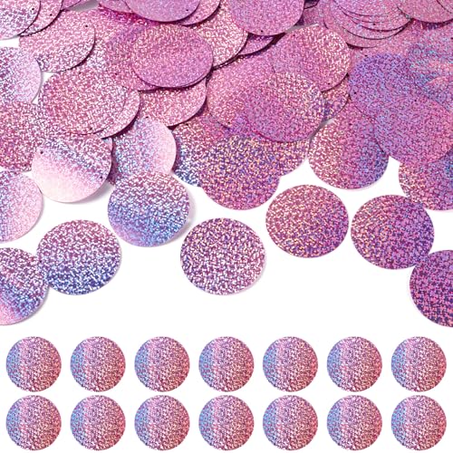 Sparkeads 150 Stück flache runde Pailletten, PVC, lose Bastelarbeiten, Verbindungspailletten, 52 mm, Kristall-Spangles für Stickerei, Nähen, DIY, Scrapbooking, Schmuck, Hochzeit, Party (Pflaume) von Sparkeads