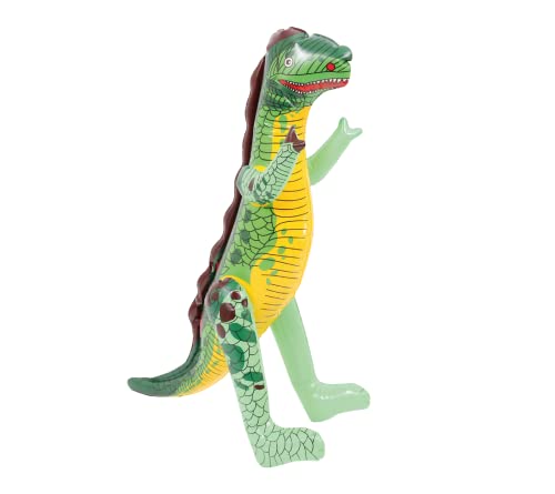 Aufblasbarer Dinosaurier, 12-30 Zoll / 76 cm hoch, grüner aufblasbarer Dinosaurier, Dinosaurier-Motto-Party-Dekoration, lustiges Geschenk, Fotoautomaten-Zubehör von Sparkles Partyware