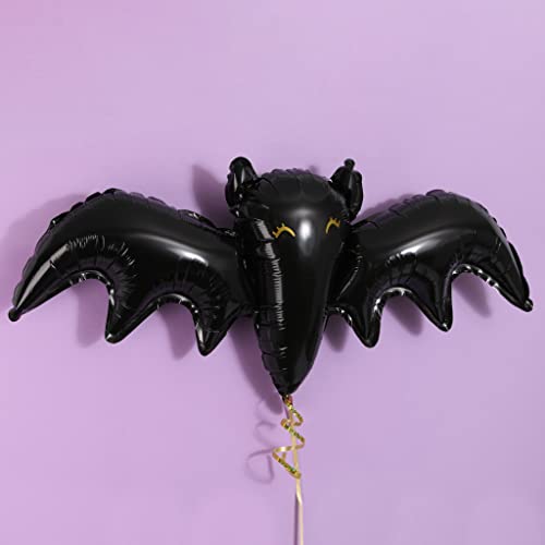 Halloween Fledermaus-Ballon – 10 Stück – 78,7 x 58,7 cm, schwarze Folien-Fledermaus-Ballon, nur zum Befüllen – lustige, niedliche Halloween-Party-Dekoration von Sparkles Partyware