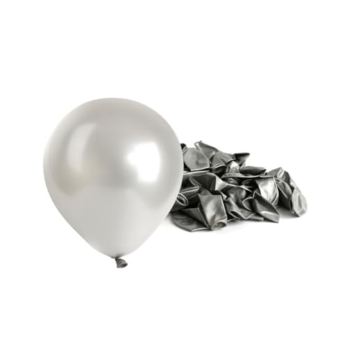 Latex-Party-Luftballons, 1000-7 Zoll, matt, silberfarben, perfekte Partydekoration, Hochzeit, Junggesellinnenabschied, Neujahrsfeiern von Sparkles Partyware