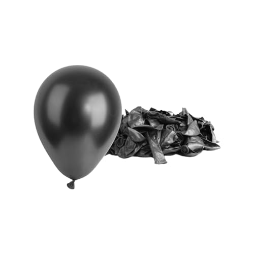 Latex-Party-Luftballons, 1000 Stück – 17,8 cm, metallisch, schwarz, Latex-Luftballons, perfekte Partydekoration, Hochzeit, Junggesellinnenabschied, Neujahrsfeiern von Sparkles Partyware