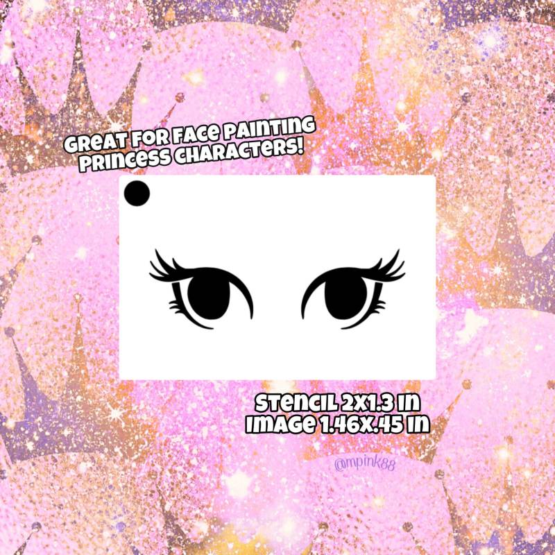 Fast Princess Eyes Gesicht Malerei Schablone von SparrowStencilSupply