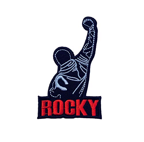 Rocky Logo Embroidered Iron on Patch / Rare Italian Stallion Collectible Badge! Y von Wnaldc