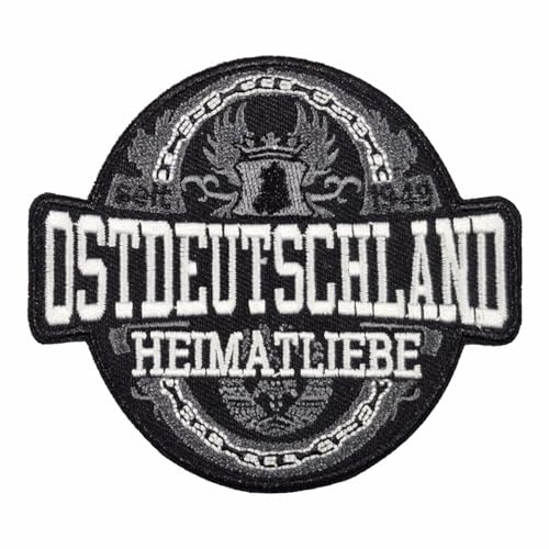 Aufnäher Aufbügler Ostdeutschland Heimatliebe ostdeutsch DDR Patch männer herren von Spaß Kostet