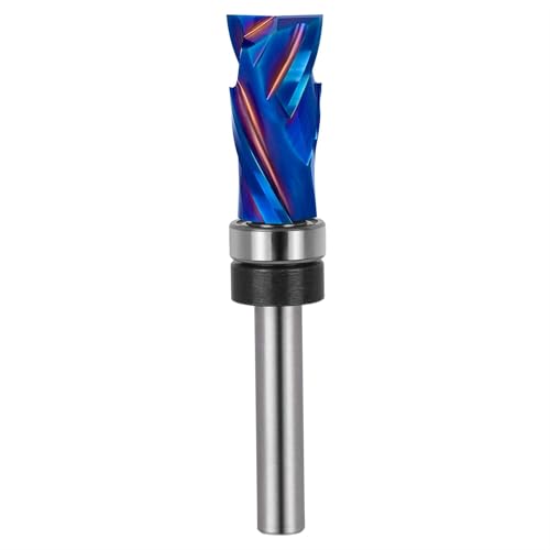 SpeTool Beschichteter 1/4-Zoll-Fräser-Bit mit oberem Lager, 1,27 cm Durchmesser, bündiger Fräser für Holzbearbeitung SpeTool Beschichteter 1/4-Zoll-Fräser-Bit mit oberem Lager, 1,27 cm Durchmesser, bündiger Fräser für Holzbearbeitung von SpeTool