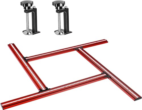 SpeTool Verstellbarer Frässchablone für Arbeitsplatten 650 mm x 650mm Router Jig Frässchablonen für Oberfräse für die Holzbearbeitung zum Erstellen von quadratischen und rechteckigen Schlitzen von SpeTool