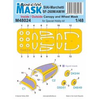 SIAI-Marchetti SF-260M/AM/W - Inside / Outside Mask von Special Hobby