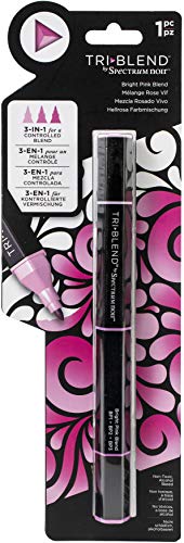 Spectrum Noir 561276 Triblend Mischbarer Alkohol Filzstiften 3 Farben In 1 Pen Leuchtend Rosa-Bright Pink, one size von Spectrum Noir