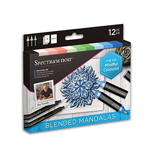 Spectrum Noir SPECN-DISC Marker Pen Discovery Kit – gemischte Mandalas, Papier, Einheitsgröße von Spectrum Noir