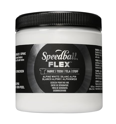 Flex Screen Printing Fabric Ink Alpine White 8oz Flex Screen Printing Fabric Ink Alpine White 8oz von Speedball