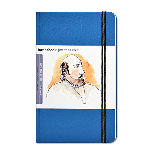 Global Art Zeichenblock/Zeichenheft/Skizzenbuch, ultramarinblau, Large Portrait von Speedball