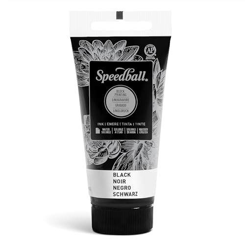 Speedball Art Products 003400 Blockdrucktinte, 37 cc, Schwarz von Speedball