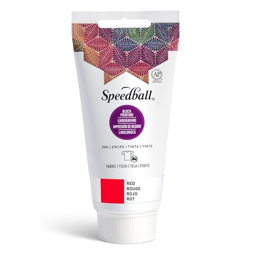 Speedball Art Products Company 003571 75 cc Stofftinte, rot, 60 ml von Speedball