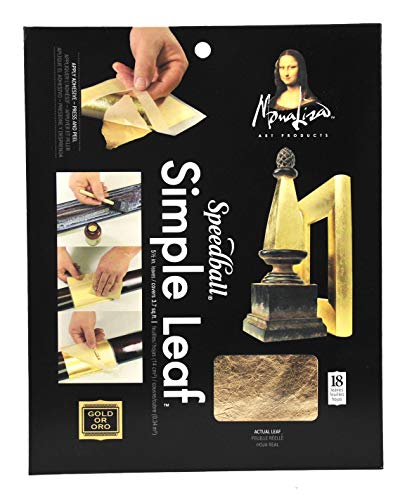 Speedball Art Products Mona Lisa Einfache Leaf Metall Blatt 14 x 14 18 kg Gold von Speedball