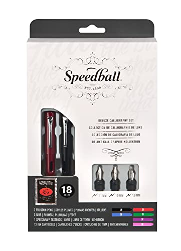 Speedball Calligraphy Deluxe Füllfederhalter, Sortiert von Speedball