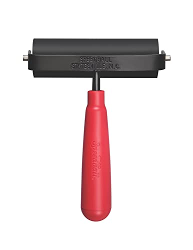 Speedball Deluxe Hartgummi-Brayer – 80 Durometer-Roller mit robustem Stahlrahmen – 10,2 cm von Speedball