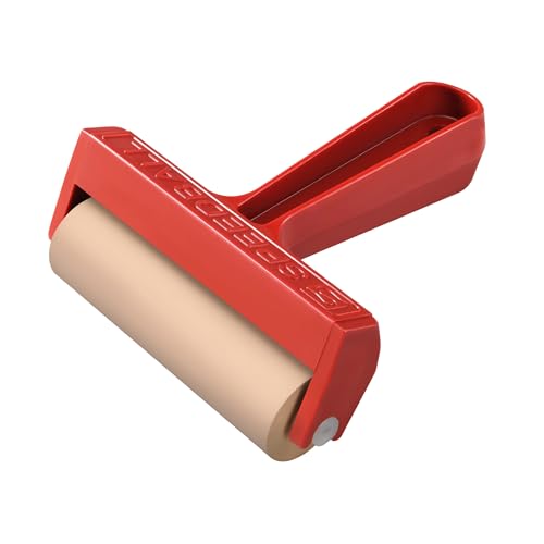 Speedball Pop-In Soft Rubber Brayer, 10,2 cm – Rollwerkzeug zum Basteln und Blockdruck, Vinyl, Komfortgriff von Speedball