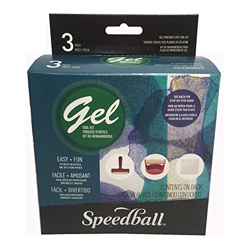 Speedball Printing Tool Kit Gel-Druck-Set, Gummi, Mehrfarbig, Single Craft von Speedball