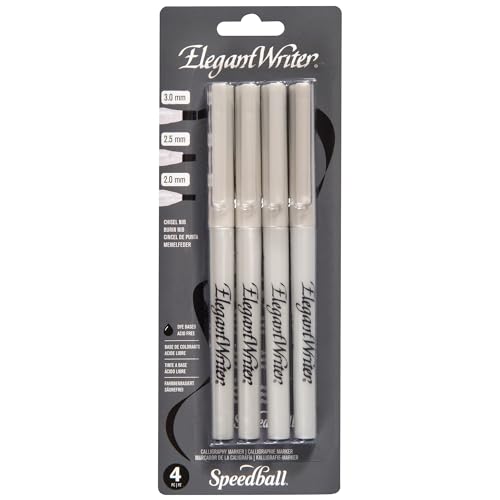 Speedball Stifte Elegante Stifte, 4er-Set, schwarz. von Speedball