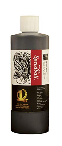 Speedball Super Black India Tinte, 404696 von Speedball