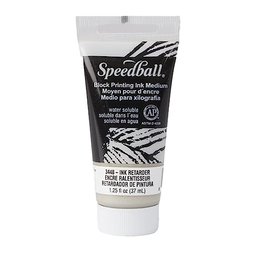 Speedball Wasserlöslicher Tintenretarder, 37 ml, verlangsamt die Trocknungszeit der Tinte, Blockdruck, Linoldruck, Siebdruck, Kunstdruckherstellung, Zubehör, für Kunsthandwerk von Speedball