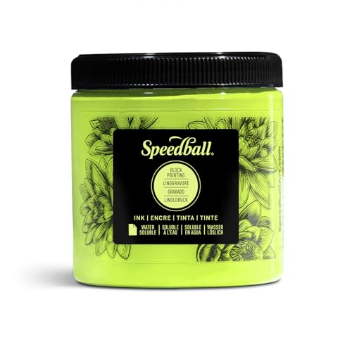 Speedball Water Soluble Block Printing Ink, 8 oz, Fluorescent Lime Green by Speedball Speedball Water Soluble Block Printing Ink, 8 oz, Fluorescent Lime Green by Speedball von Speedball