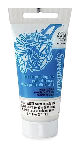 Speedball spd-3403 wasserlöslich Block Printing Tinte, 1,3 oz, Weiß von Speedball