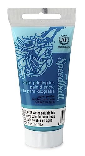 Speedball spd-3409 wasserlöslich Block Printing Tinte, 1,3 oz, türkis von Speedball