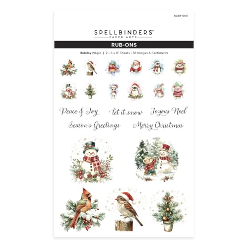 Holiday Magic Rub-On-Bögen aus der Holiday Magic Collection Holiday Magic Rub-On-Bögen aus der Holiday Magic Collection von Spellbinders