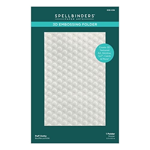 SPELLBINDERS PAPERCRAFTS, INC 3D Prägeschablone Puff Dotty, blickdicht von Spellbinders