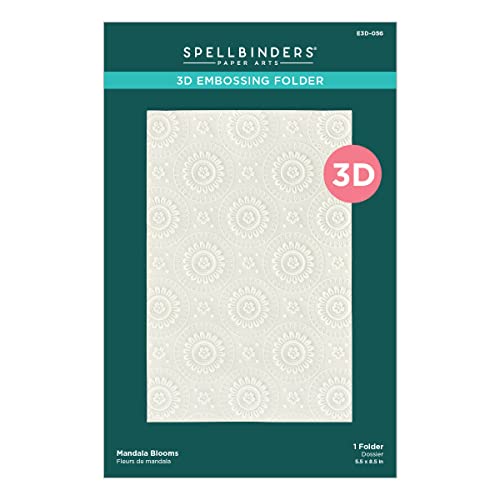 Spellbinders 3d Embossing Folder 5.5"X8.5"-Mandala Blooms von Spellbinders