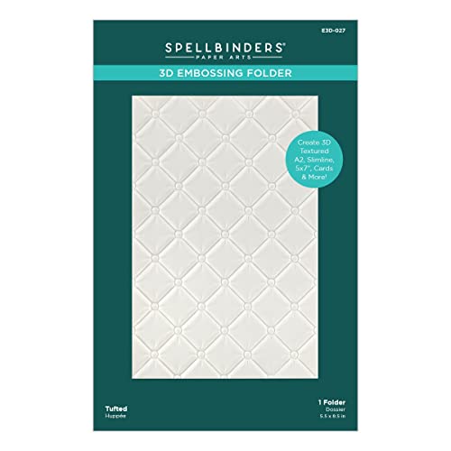 Spellbinders 3D-Prägeschablone, 14 x 21 cm, getuftet, blickdicht, 1 Stück von Spellbinders