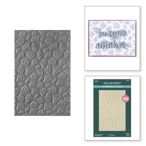 Spellbinders Born to Sparkle 3D-Prägeschablone aus der Bougie Birthday Collection von Nina Boettcher von Spellbinders