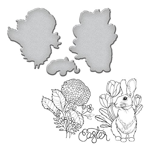 Spellbinders Bunny Stempel-und Stanzformen-Set, mehrfarbig, 30 x 15 x 0.6 cm von Spellbinders