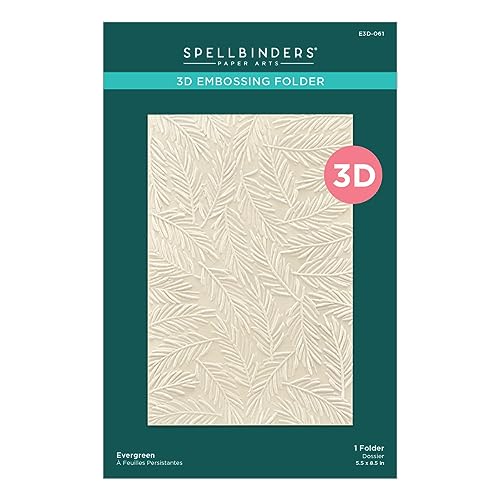 Spellbinders Evergreen 3D-Prägeschablone aus der Sealed for Christmas Collection von Spellbinders