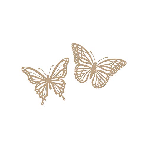 Spellbinders GLP-141 Glimmering Butterflies Glimmer-Heißfolienplatte und Stanzformen-Set, Metall von Spellbinders