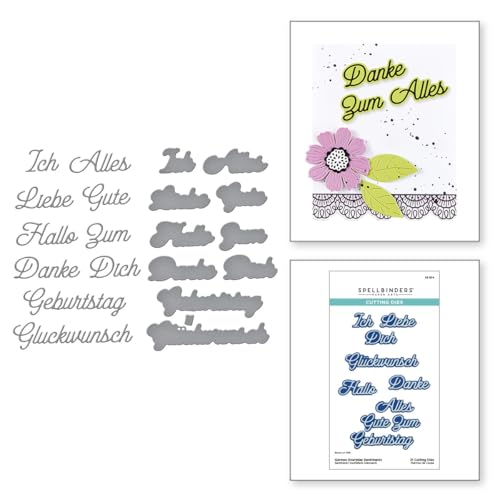 Spellbinders Geätzte Stanzformen für den deutschen Alltag aus der International Sentiments Collection von Spellbinders