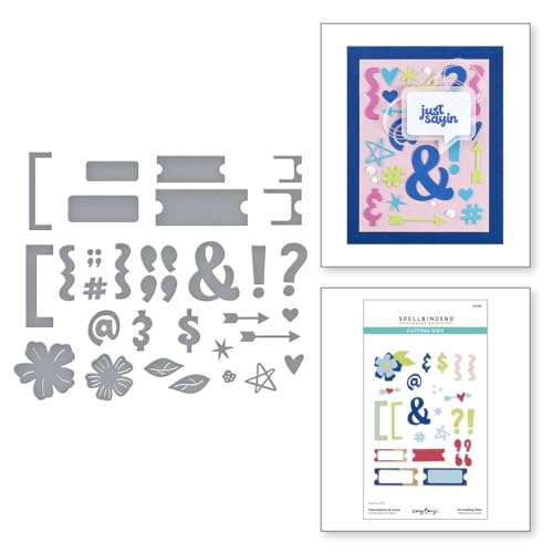 Spellbinders Geätzte Stanzformen mit Satzzeichen und Symbolen aus der Just Sayin' Kollektion von Kelly Bangs von Spellbinders