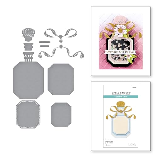 Spellbinders Gorgeous You Collection Parfümflaschen-Gravur-Stanzformen von Spellbinders