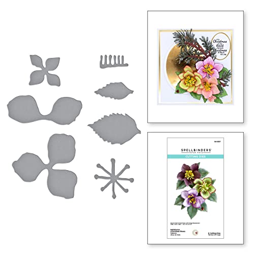 Spellbinders Helleborus Stanzformen, geätzt, Metall von Spellbinders