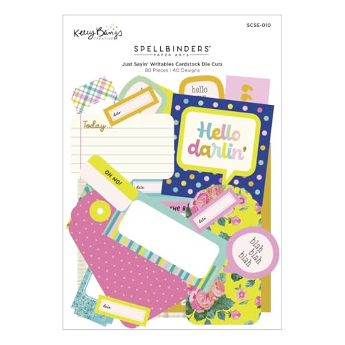 Spellbinders Just Sayin' Writable Stanzformen aus der Just Sayin' Kollektion von Kelly Bangs von Spellbinders