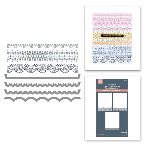 Spellbinders Pressplatte und Stanzformen-Set aus der Vivid Expressions Kollektion von Spellbinders