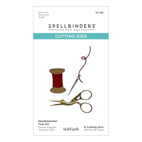 Spellbinders S2-381 Nadelarbeiter-Werkzeug-Set, geätzte Stanzformen aus der Nichol's Needlework Collection von Nichol Spohr von Spellbinders